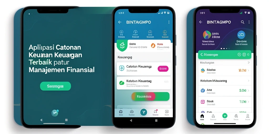 Antarmuka BINTANGMPO untuk pencatatan keuangan yang mudah digunakan.