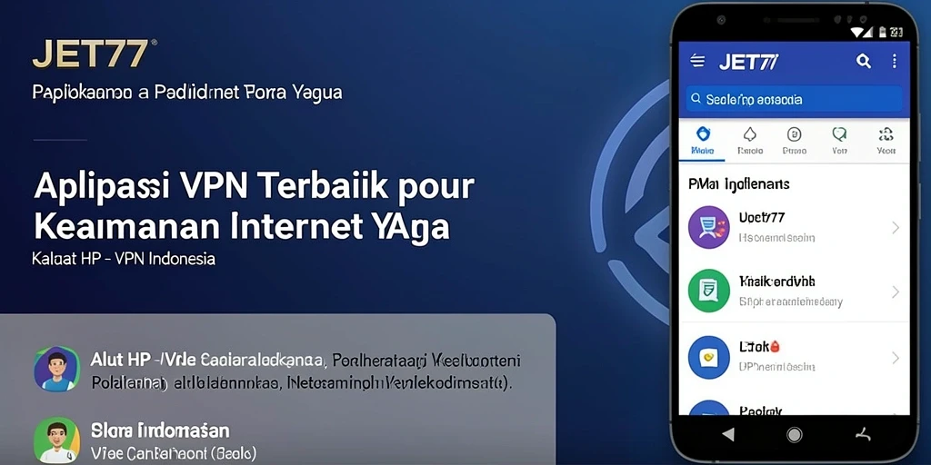 Tampilan antarmuka JET77 yang user-friendly untuk pengalaman VPN terbaik.